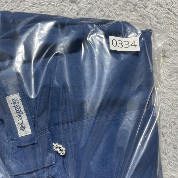 Columbia PFG Mens Blue Cargo Fishing Shorts Size L Large 6 Inseam Cotton Blend - Picture 7 of 7